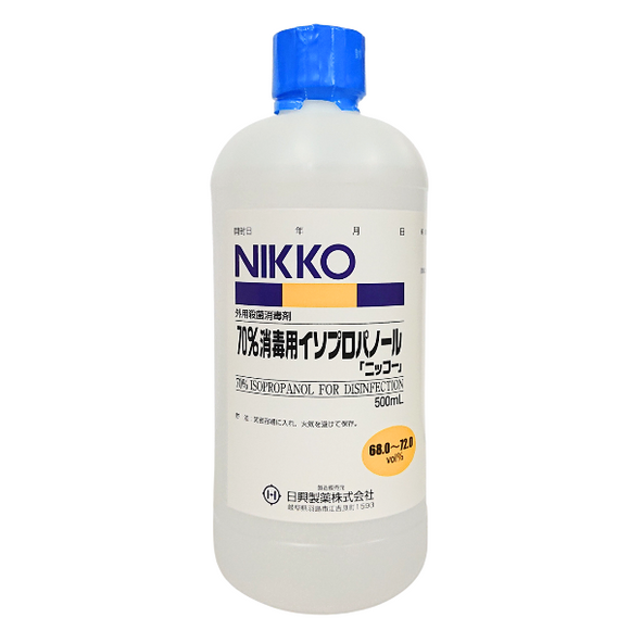 70%消毒用ｲｿﾌﾟﾛﾊﾟﾉｰﾙ｢ﾆｯｺｰ｣ 500mL(日興)